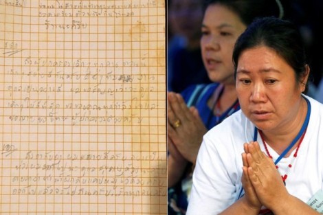 Thư tay xúc động HLV đội bóng nhí Thái Lan gửi lời xin lỗi phụ huynh