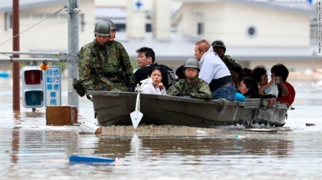 Nhật Bản: Lũ lớn làm 41 người chết, 2 triệu người phải di tản