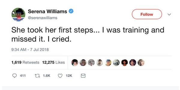 Lo tap luyen cho Wimbledon 2018, Serena Williams khoc vi nho con