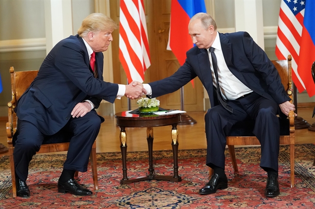 Tong thong Trump va Putin de dat la thuong trong thuong dinh lich su Nga - My