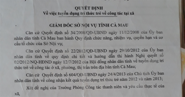 Vu 44 tri thuc tre o Ca Mau chua nhan duoc tro cap: tri thuc tre ban khoan ve tuong lai