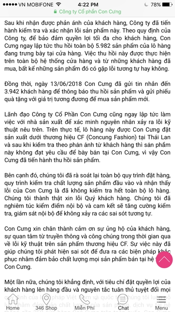 Them 70 cua hang Con Cung bi 'kham'