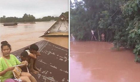 Vỡ đập thủy điện tại Lào: Chạy đua để cứu hộ, gấp rút viện trợ người bị nạn