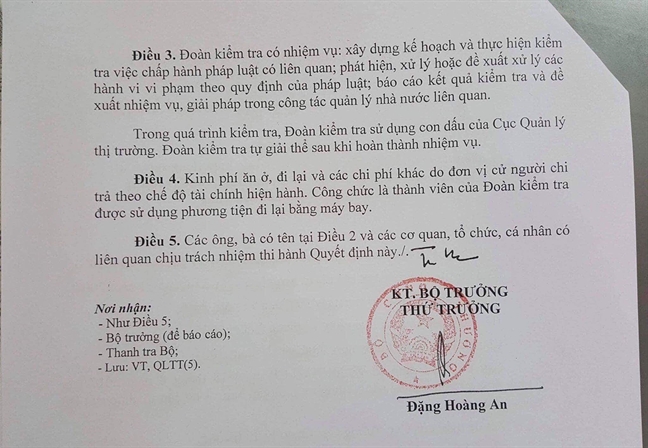 Bo Cong thuong de nghi mo rong kiem tra hoat dong Cong ty Con Cung