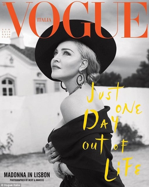 Hình ảnh mới đầy quyến rũ của Madonna trên bìa tạp chí Italia