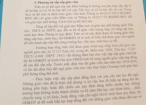 Cà Mau xóa 148 điểm trường lẻ, 1.405 giáo viên có nguy cơ ngồi nhà