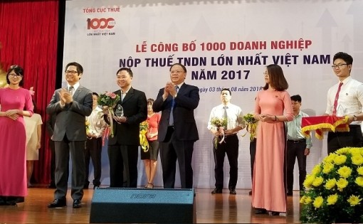 FrieslandCampina Việt Nam nằm trong Top 100 doanh nghiệp xuất sắc đóng góp ngân sách nhà nước