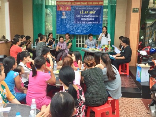 Quận Bình Tân: Ra mắt Tổ Hội Phụ nữ công nhân lao động phường Tân Tạo A