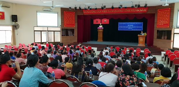 Quan 8: Tap huan ky nang tuyen truyen mieng cho can bo Hoi