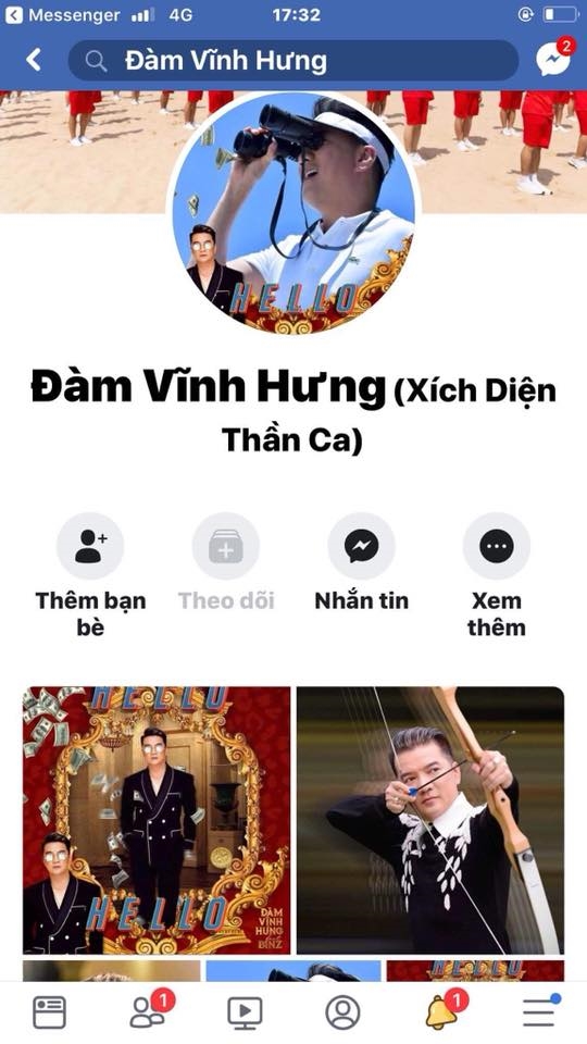 Dam Vinh Hung ve Nghe An canh cao nguoi gia mao Facebook