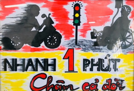 Ngộ nghĩnh với tranh vẽ giao thông của họa sĩ nhí