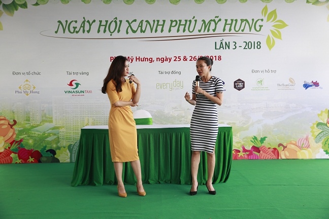 Cung 'Song xanh - song khoe' tai Ngay hoi xanh Phu My Hung 2018