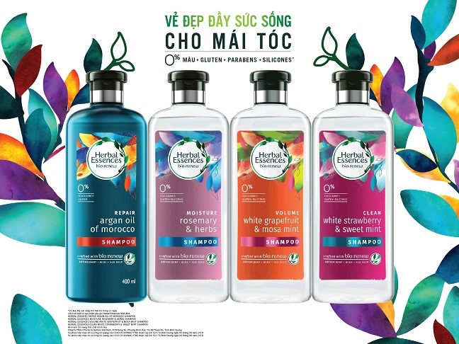 Thuong hieu cham soc toc cao cap Herbal Essences chinh thuc ra mat tai Viet Nam