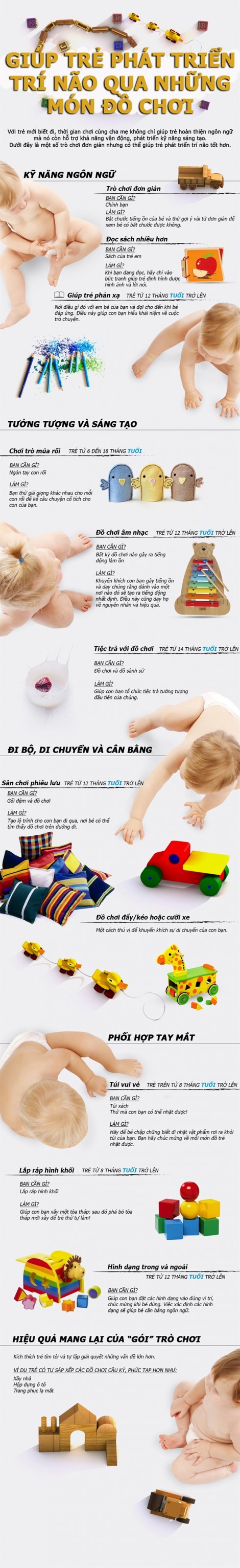 Những món đồ chơi giúp trẻ phát triển trí não