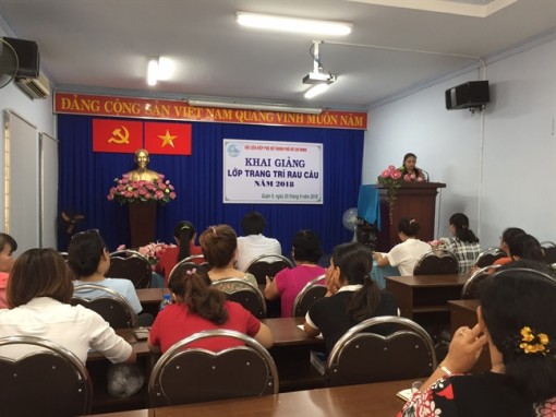 Quận 9: Khai giảng lớp trang trí rau câu