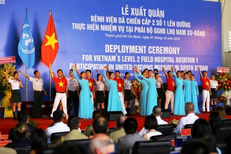 63 chiến sĩ quân y Việt Nam chính thức đến Nam Sudan thực hiện nhiệm vụ quốc tế