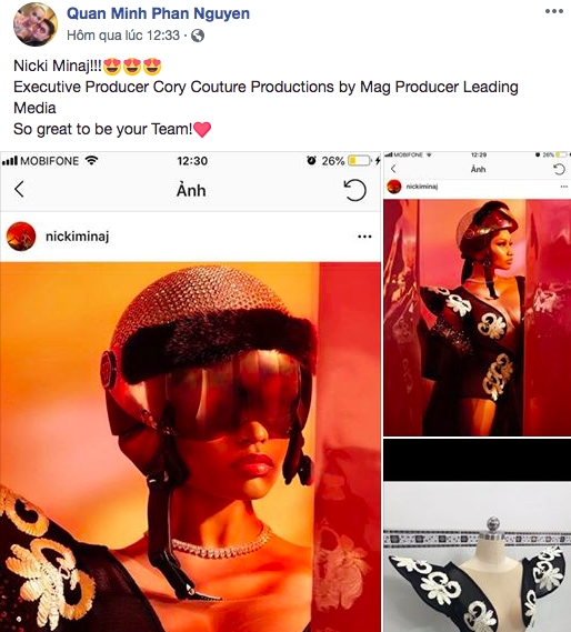 Nicki Minaj dien trang phuc cua nha thiet ke Viet