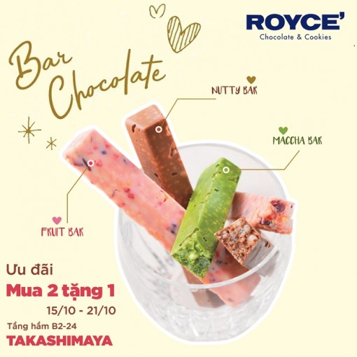 Săn khuyến mãi ‘khủng’ mua 2 tặng 1 từ  thương hiệu Nhật Royce’ Chocolate