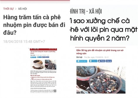 Vụ án 'Cà phê pin': Kiến nghị làm rõ kẻ tung tin bịa đặt cà phê trộn pin