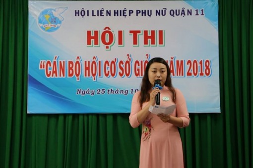 Quận 11: Sôi nổi hội thi 'Cán bộ Hội cơ sở giỏi'