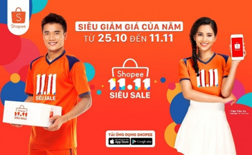 Hơn 1.111 thương hiệu lớn đồng hành cùng Shopee trong ngày hội 11.11