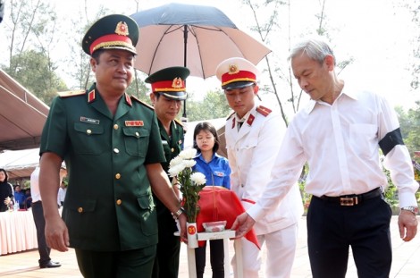 Truy điệu, an táng 13 hài cốt liệt sĩ tìm thấy tại tỉnh Đồng Nai