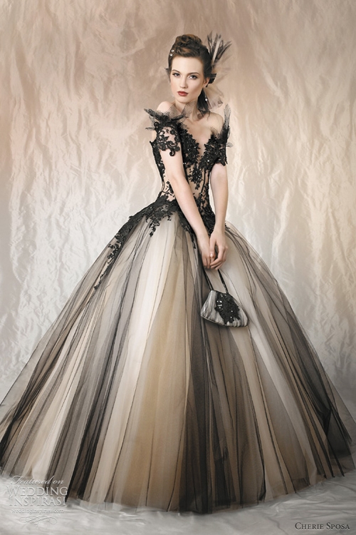 Chiêm ngưỡng những mẫu váy cưới màu đen đẹp huyền bí | Sammy Bridal