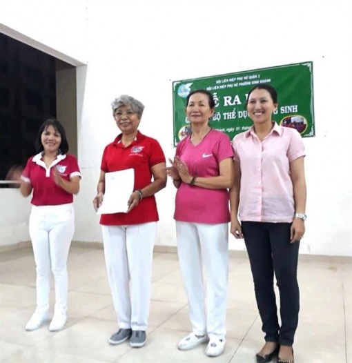 Quận 2: Ra mắt Câu lạc bộ Thể dục dưỡng sinh phường Bình Khánh