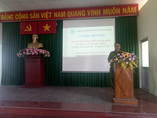 Huyen Nha Be: Huong ung Ngay The gioi tuong niem cac nan nhan tu vong do tai nan giao thong