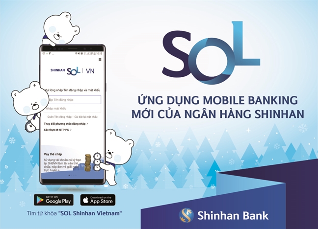 Ngan hang Shinhan ra mat SOL - Ung dung Mobile Banking voi nhieu tinh nang uu viet
