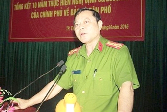 Dinh chi truong cong an TP.Thanh Hoa bi to nhan 260 trieu dong chay an