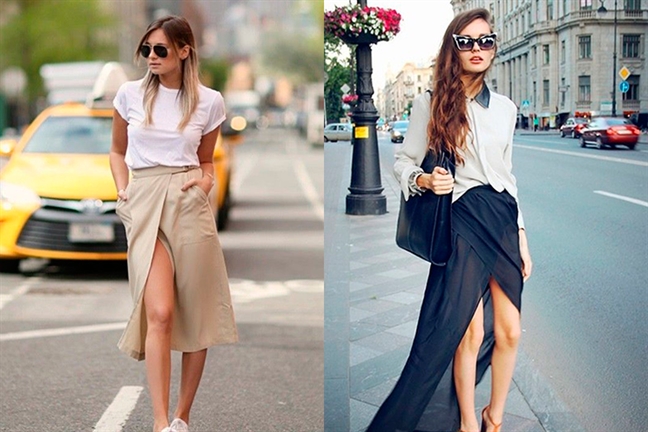 Wrap skirt - mon do moi noi nhung hut chi em tim kiem mua cuoi nam