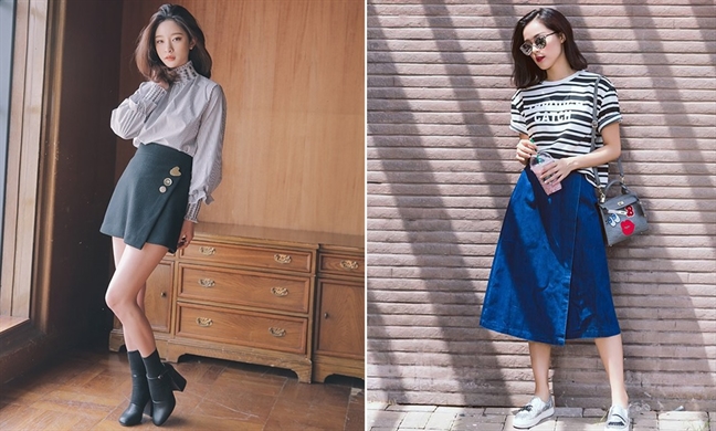 Wrap skirt - mon do moi noi nhung hut chi em tim kiem mua cuoi nam