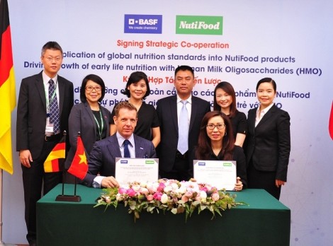 NutiFood ký kết hợp tác dinh dưỡng với Tập đoàn BASF