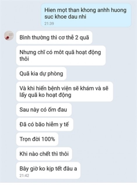 Bán thận dễ như bán… xe máy