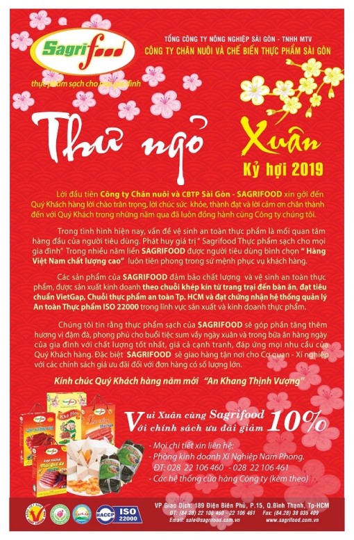 Sagrifood kính chúc quý khách hàng năm mới an khang thịnh vượng