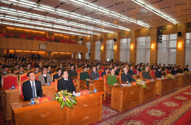 Tong Bi thu, Chu tich nuoc Nguyen Phu Trong: Nganh cong an phai chu dong nhan dien cac nguy co, thach thuc