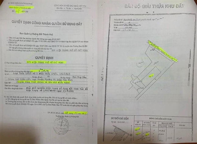 TP.HCM thong tin ve phap ly su dung dat tai cong trinh cong cong P.6, Q.Tan Binh