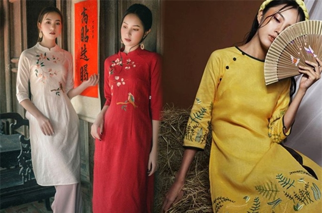 Nhung kieu ao dai cach tan duoc yeu thich dip tet Ky Hoi