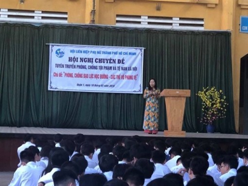 Quận 1: Hơn 1.000 học sinh tham dự chuyên đề phòng chống bạo lực học đường