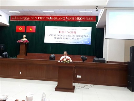 Hơn 300 cán bộ Hội được tập huấn về Bộ Luật hình sự
