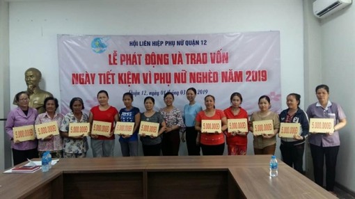 Quận 12: Trợ vốn làm ăn cho 12 hội viên