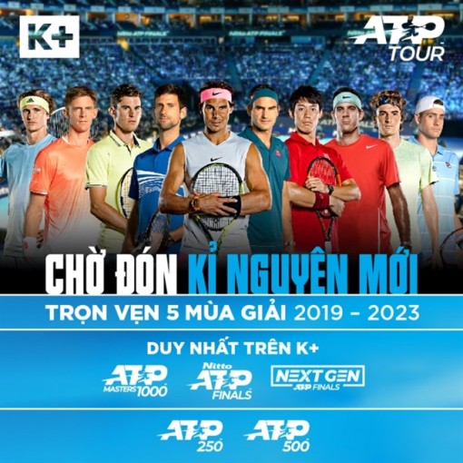 ATP World Tour Series được chính thức phát sóng trên K+
