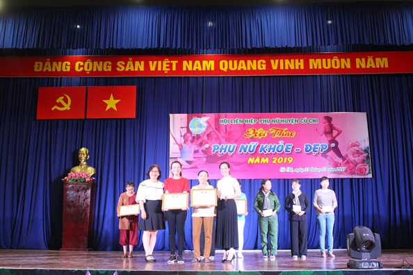 Huyen Cu Chi: Hang tram phu nu tham gia hoi thao 'Phu nu khoe - dep'