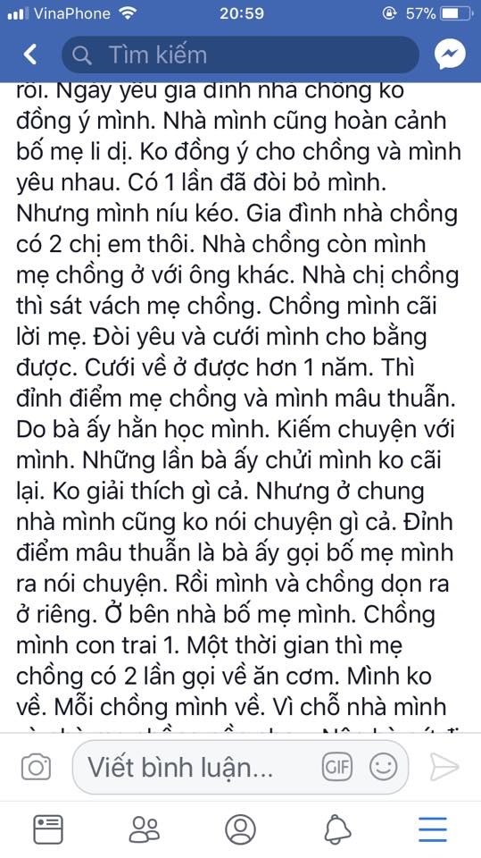 Chia se be tac gia dinh, nguoi vo tre bi cu dan mang chi trich nang ne