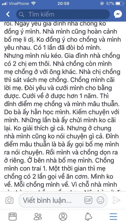 Chia sẻ bế tắc gia đình, người vợ trẻ bị cư dân mạng chỉ trích nặng nề