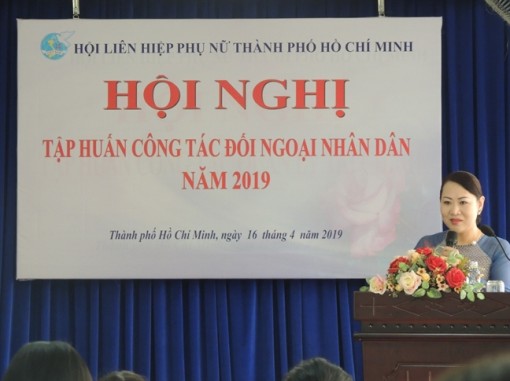 Tập huấn công tác đối ngoại nhân dân cho cán bộ phụ nữ