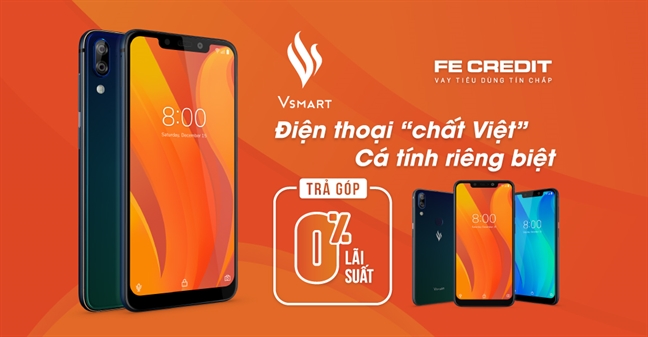 FE CREDIT ung ho dien thoai Vsmart – Sieu pham thuong hieu Viet