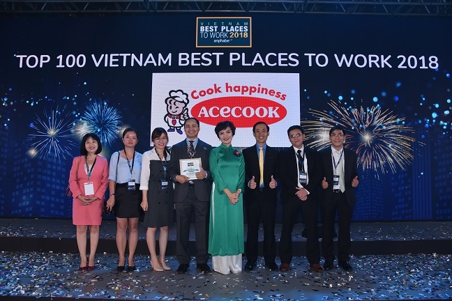 Acecook Viet Nam xep vi tri 25 trong khao sat 'Noi lam viec tot nhat Viet Nam 2018'