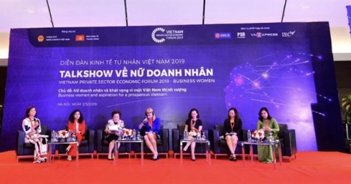 Nữ doanh nhân Việt chia sẻ và hiến kế tại Diễn đàn kinh tế tư nhân 2019